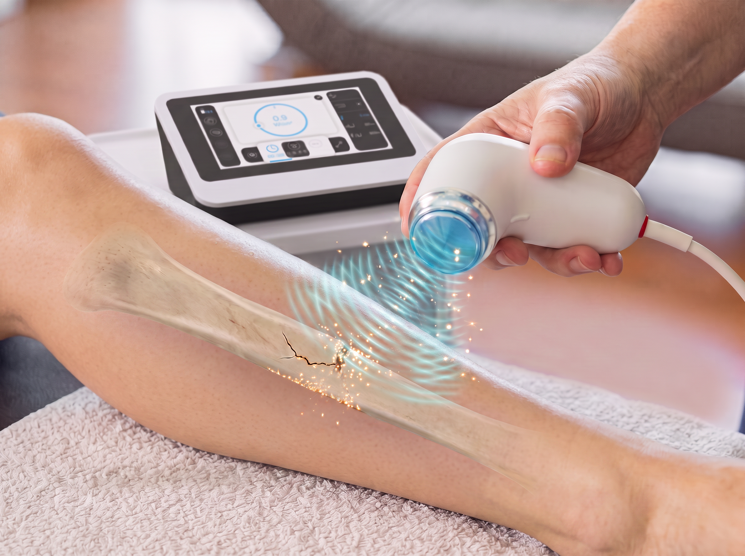 Therapeutic ultrasound for stressfractures treatment