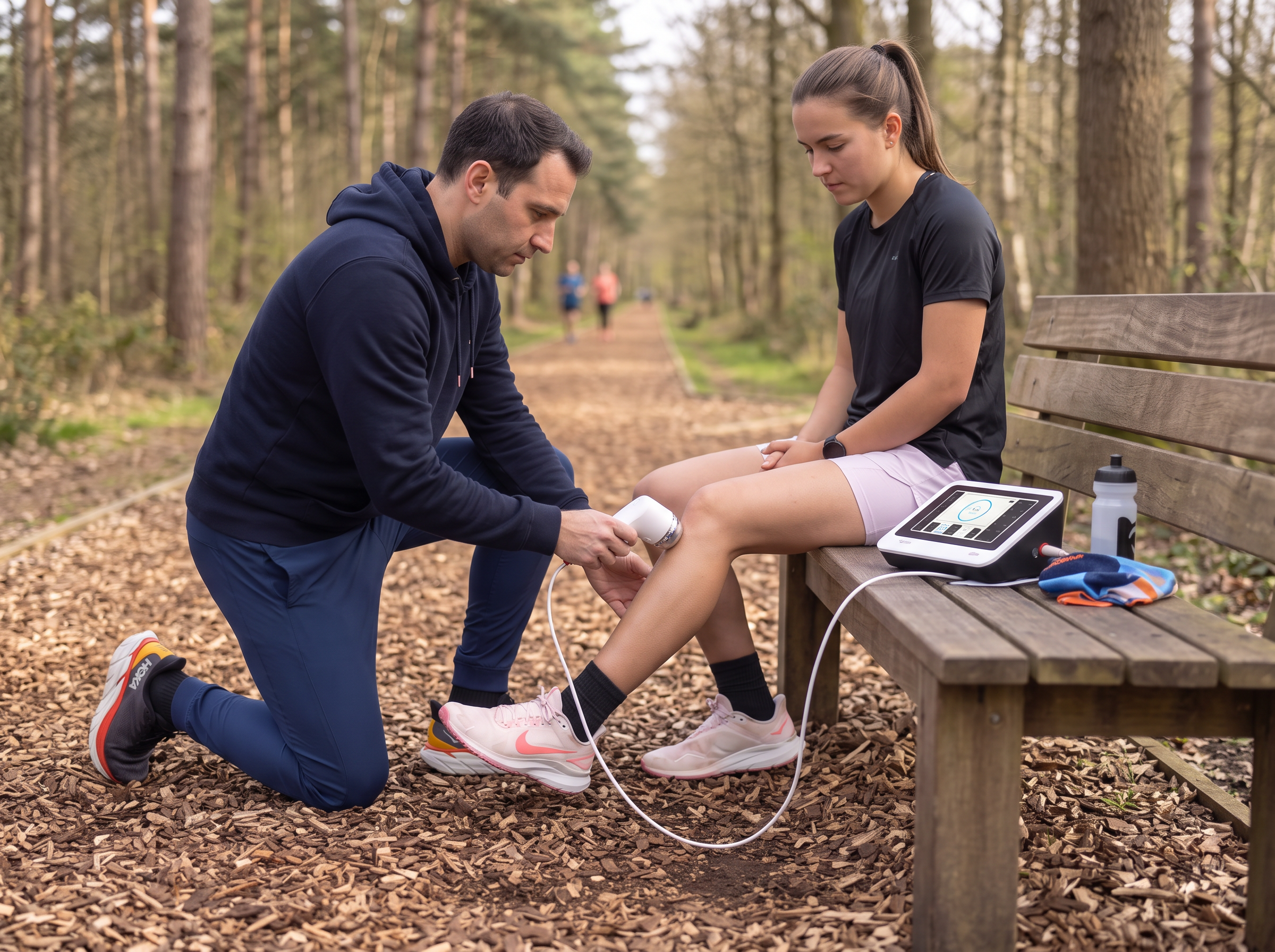 Treating patients with stress fractures with ultrasound therapy