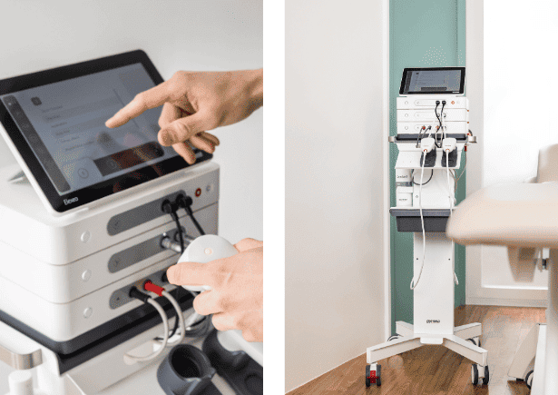 Elexeo modular therapy device for physiotherapy