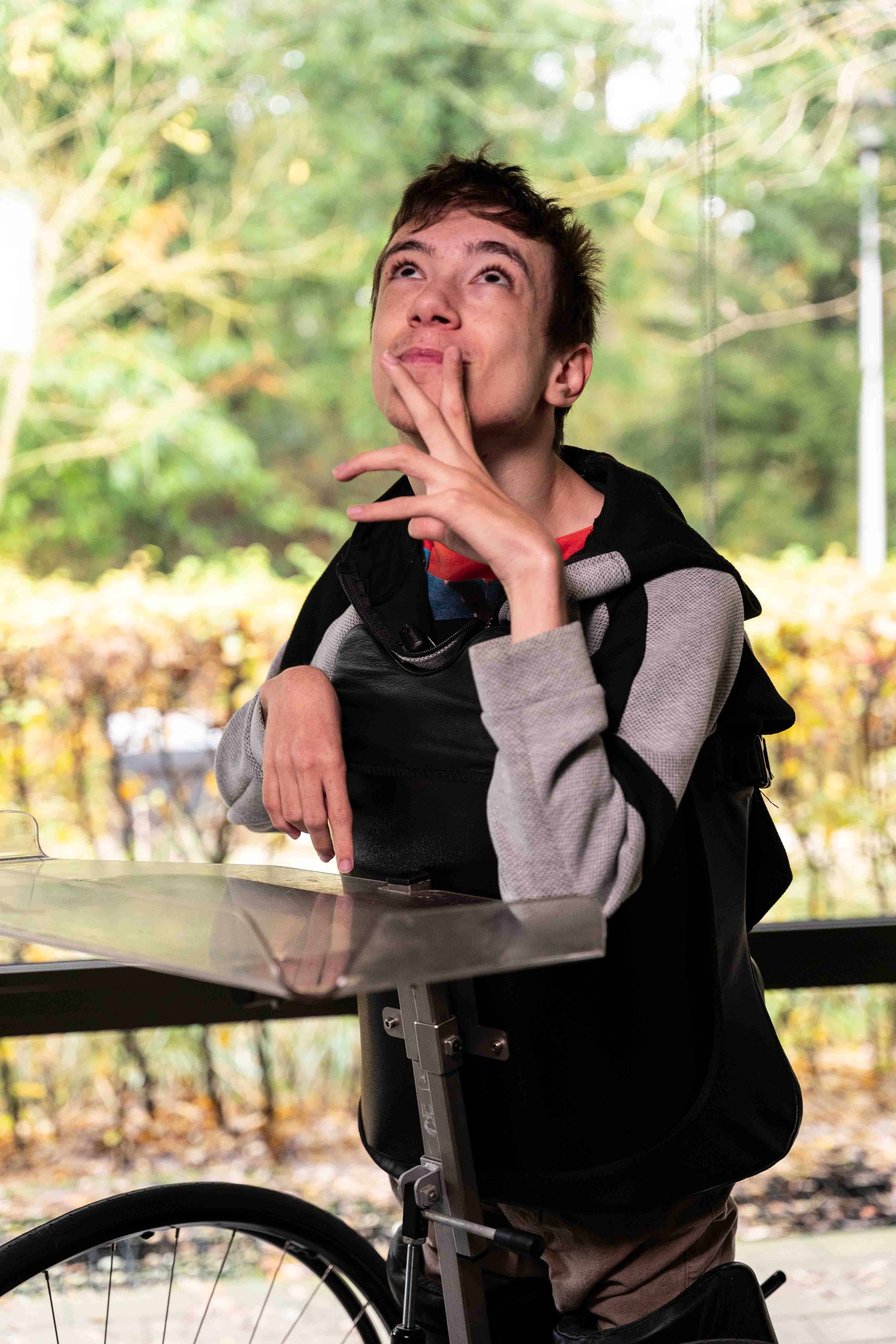 Lukas on his hopes for shockwave therapy for paediatric spasticity