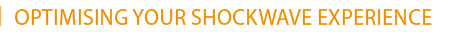Tagline ShockMaster Series: Optimising your shockwave experience