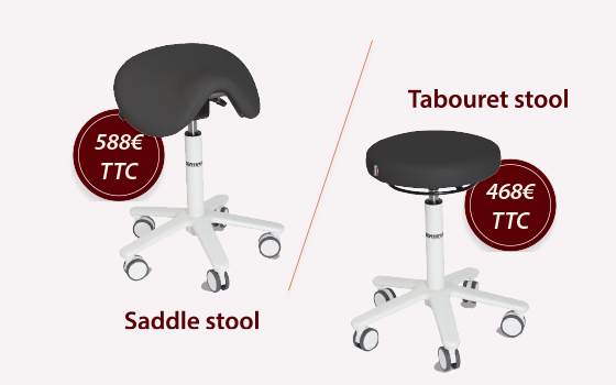 Offert gymna.ONE : Saddle & Tabouret stool