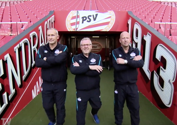 Fisioterapisti della squadra calcistica del PSV Eindhoven